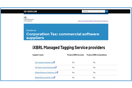 software for Corporation Tax Filings 